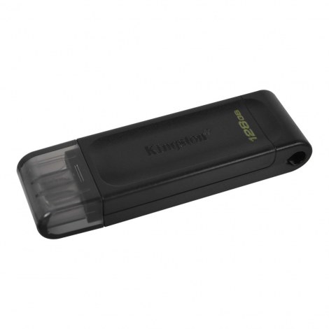 Kingston | USB Flash Drive | DataTraveler 70 | 128 GB | USB 3.2 Gen 1 Type-C | Black - 2